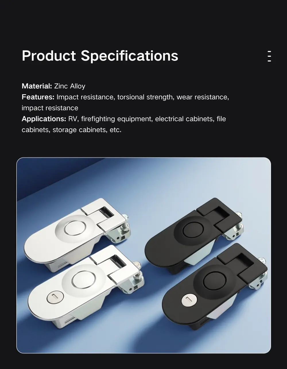 Lever Push Lock For Rv