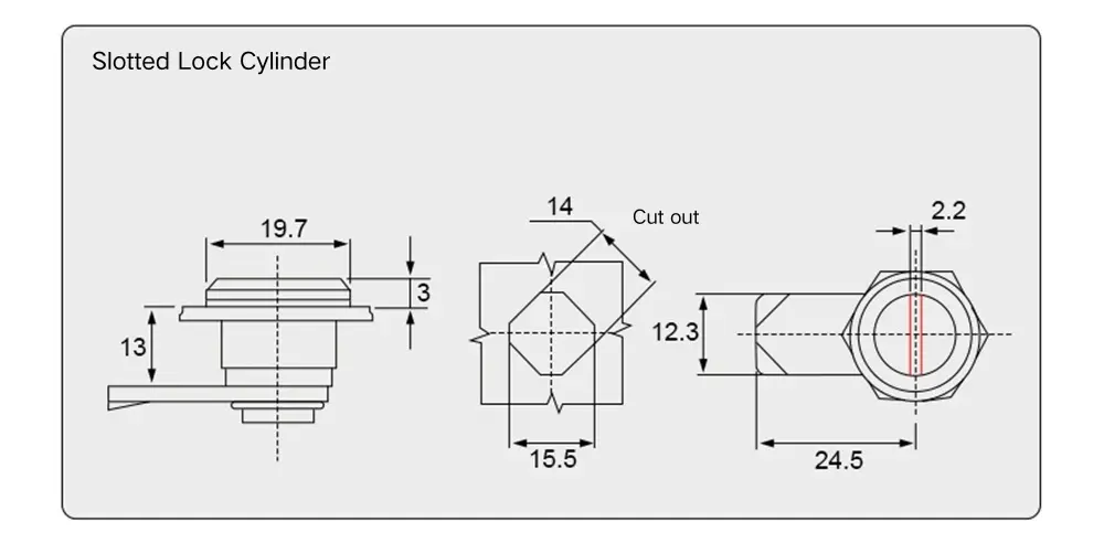 Cam Lock For Utility Enclosures